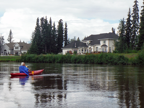 Lee Duquette in his kayak